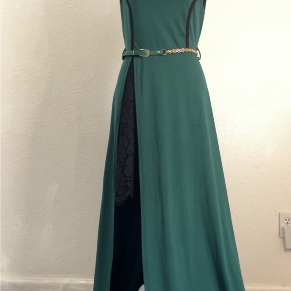 Chic Forest Green High Low Dress - Picture 3 of 11